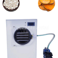 Small Vacuum Fruit Food Freeze Drying Machine 1-2kg Frozen Vegetables Dried Strawberry Vacuum Drying Machine