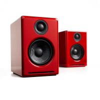 美國品牌 audioengine A2+2025升級版 主動式立體聲藍牙書架喇叭 公司貨-紅色
