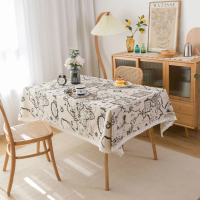 Bộ bàn trải vải lanh in bản đồ thế giới Yi Manqi Yun bán sỉ