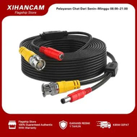 XIHANCAM Kabel CCTV BNC Video 18M Kabel Jack BNC Dan DC Power Untuk DVR Sistem Keamanan Kamera CCTV