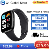 Global Version Xiaomi Redmi Watch 3 Active 1.83'' LCD Display 5ATM Bluetooth Phone Call 12 Days Battery Waterproof