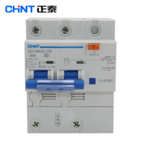 CHNT DZ158LE-100 2P 80A 100A Residual current Circuit breaker RCBO