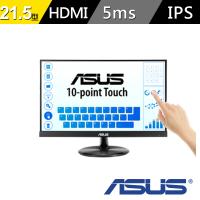 【ASUS 華碩】VT229H 22型IPS 無邊框觸控式顯示器