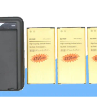 iSkyamS 3x 4350mAh EB-BG900BBE EB-BG900BBC Gold Battery +Charger For Samsung Galaxy S5 SV I9600 G900A G900P G900T G900V