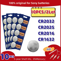 Original For Sony CR2032 CR2025 CR2016 CR1632 Lithium Battery Watch Toy Calculator Car Key Remote Control Button Coin Cells