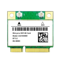 WiFi6E AX210HMW Mini PCI-E Wifi Card Bluetooth-compatible 5.2 Wireless Adapter ForIntel AX210 Card AX210