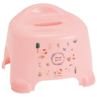 小禮堂 Hello Kitty 塑膠兒童浴椅 淋浴椅 矮凳 小椅子 (淡粉 動物)