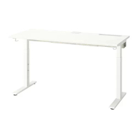 MITTZON 書桌/工作桌, 白色, 140x60 公分