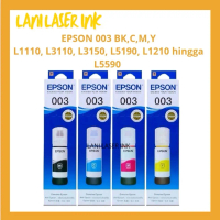 Epson Tinta 003 Original Hitam 65ml T00V1 untuk Printer L3210 Kualitas Premium Cocok untuk L1110 L31