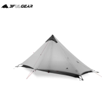 3F UL GEAR LanShan 1 Outdoor Ultralight Camping Tent 1 Person 3/4 Season Professional 15D Rodless Tent