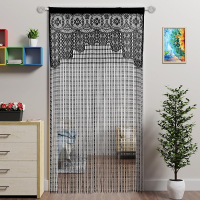 Lace Door String Curtain for Doorways，Bohemian Curtains Window Wall Closet Bedroom Kitchen Hippie Ha