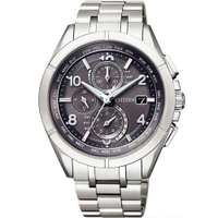 CITIZEN 星辰錶 衝鋒時機 電波 鈦金屬腕錶(AT8160-55H)-41mm-灰面鈦帶【刷卡回饋 分期0利率】
