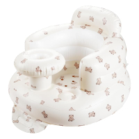 Inflatable Baby Seat with Tray Comfortable Sit Me Up Baby Chair for Learning to Sit Built in Air Pum