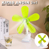 Kipas angin Listrik Jepit 3in1 (meja /jepit/dinding)/Mini Fan Protable Jepit Javotec FC01-480 22w d