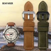 WatchBands for Timex Applicable To Timex Tide Compass T2n720 T2n721 T2n739 Watch Band Nylon Men's Leather Belt Watch Strap