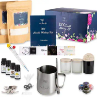 High Quality Soy Wax For Candle Making Kit Scented Candle DIY Shuttle Art and Crafts Candle Kit for Adults
