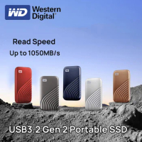 Western Digital WD PSSD 500G 1TB 2TB 4T NVMe External Portable Solid State Drive My Passport USB-C 3.2 Encrypted for Laptop PC