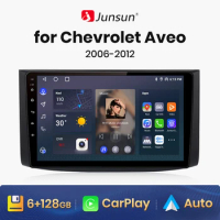 Junsun V1 AI Voice Wireless CarPlay Android Auto Radio For Chevrolet Aveo 2006 - 2012 4G Car Multimedia GPS 2din autoradio