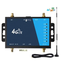 Industrial 4g Sim Card Router With Lan Port Wireless Wifi Router With 4 External Antennas Lte Cat4 Sim Router