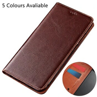 Crazy Horse Real Leather Magnetic Book Phone Bag For OPPO A74 5G/OPPO A74 4G/OPPO A73 5G Phone Case With Card Slot Pocket Funda