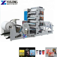 8 Color 320mm Width Sticker Label Flexo Printing Machine Press Printing Machine Price Paper Flexo Print Machinery