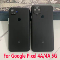 For Google Pixel 4A Back Battery Cover Rear Door Housing Case Replacement For Google Pixel 4A 5G Battery Cover With Lens