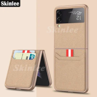 Skinlee Case For Samsung Galaxy Z Flip 3 Wallets Pocket Card Coin Purse Money Bag Case For Samsung Z Fold 3 5 Phone Cover