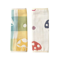 日本 Hoppetta 六層紗繽紛蘑菇背巾口水巾 總公司代理貨