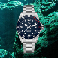 TITONI 梅花錶 SEASCOPER 600 米深潛系列潛水機械錶(83600S-BE-255)-42mm