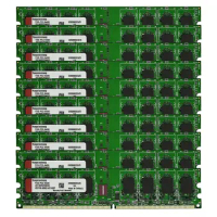 10PCS set 2GB DDR2 800Mhz PC2-6400 DIMM Desktop RAM 240Pin 1.8V NON ECC Bulk/Lot RAM Memoria Both Intel and AMD are compatible