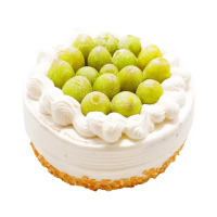 【樂活e棧】生日快樂造型蛋糕-綠寶石奢華蛋糕6吋1顆(生日快樂 蛋糕 手作 水果)