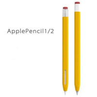 Tablet Touch Stylus Pen Protective Cover for Apple Pencil 1 2 Cases Portable Retro Soft Silicone Pencil Case