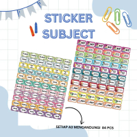 STICKER SUBJEK SEKOLAH | KAFA PAPER STATIONERY
