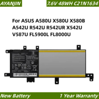 C21N1634 7.6V 38WH Laptop Battery for ASUS A580U X580U X580B A542U R542U R542UR X542U V587U FL5900L FL8000U