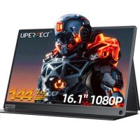 UPERFECT Portable Monitor 16.1 Inch 144Hz 1080P FHD Gaming Display USB-C HDMI HDR IPS Second Laptop External Sceeen For Computer