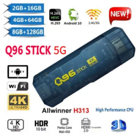 Q96 TV Stick 5G/4G Media Player Multiple Popular Apps Android 10 H313 4K HD Samrt TV BOX Free IPTV