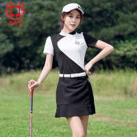 SSV高爾夫球服裝女套裝上衣短袖短裙GOLF立領運動韓版緊身透氣吸汗