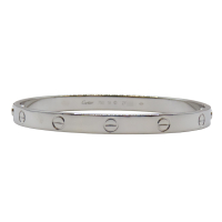 【二手名牌BRAND OFF】CARTIER 卡地亞【再降價】18白K金 Love 手環 #19