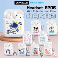 【COD】Cute Character Earphone Bluetooth Wireless EP06 (i12) Touch Control Calling Music Sports