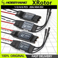 1/2/4/6PCS Hobbywing XRotor 20A 40A APAC Brushless ESC 2-6S For Believer UAV 1960mm RC 550-650 Quadcopter Hexacopter