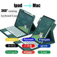 360° Rotation Keyboard Case for IPad 10th 2023 10.9 Air 5 Air 4 Magnetic Case Cover for IPad Pro 11 Air 3 Pro 10.5 10.2 9th Case