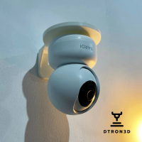 Dtron3D Bracket CCTV Bardi Smart IP Cam PTZ 360 & PTZ Syno Hitam/Putih Material Tebal Thermoplastic 