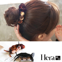 【HERA赫拉】氣質盤髮髮飾水晶抓夾/馬尾夾-2色