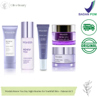 Wardah Renew You Day Night Routine for Youthfull Skin - Paketan Isi 5