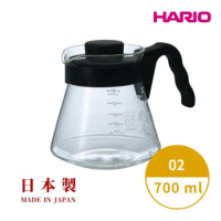 HARIO V60好握02黑色咖啡壺700ml VCS-02B