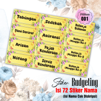 72 Pcs Stiker Budgeting / Stiker Budgeting Dompet Keuangan / Dompet Disiplin / Label Budgeting