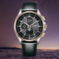 【CITIZEN 星辰】GENTS 限量光動能全球電波月相腕錶/41.5mm(BY1004-17X)