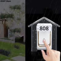 1PC Waterproof Cover For Wireless Doorbell Smart Door Bell Ring Chime Button Transparent Waterproof Home Waterproof Case