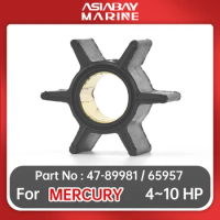 47-89981 Water Pump Impeller For Mercury Mariner Outboard Motor 4hp 4.5hp 6hp 7.5hp 9.8hp 10hp Quicksilver 47-65957