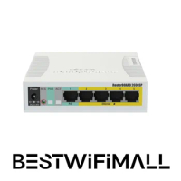 MikroTik CSS106-1G-4P-1S / RB260GSP 5x Gigabit PoE Out Ethernet Smart Switch, SFP Cage, Plastic Case, SwOS